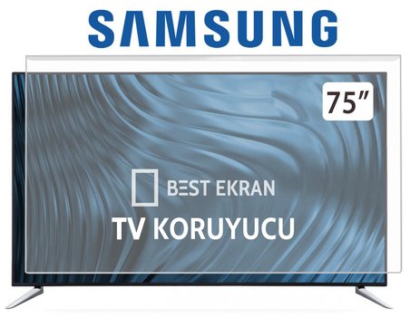 SAMSUNG 75R85H TV EKRAN KORUYUCU - Samsung 75" inç Mikro RGB MRE75R85HAUXTK KIRILMAZ KORUYUCU