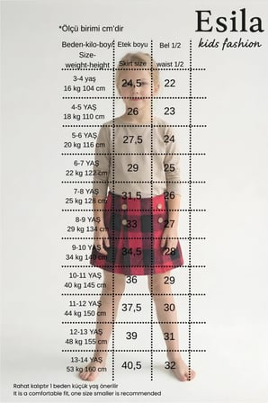 Kız Çocuk Etek Çok Renkli Doğum Günü, 23 Nisan ve 29 Ekim Eteği