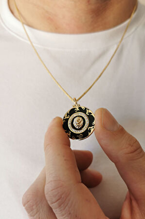 Aslan Detaylı Altın Erkek Kolye