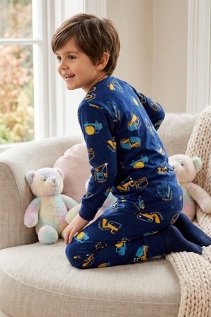Erkek Çocuk Pamuklu Desenli Pijama Takım TKM1019