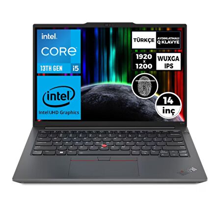 Lenovo ThinkPad E14 Gen 5 i5-1335U 8GB 1TB SSD 14" WUXGA Windows 11 Pro Taşınabilir Bilgisayar 21JK0003TX 022