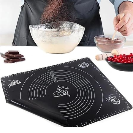 Silikon Çok Amaçlı Geniş Hamur Matı Hamur Açma Matı 40*50 cm (5492)