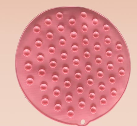 Yuvarlak Vantuzlu Banyo Sırt Kese Matı 26 cm (5492)
