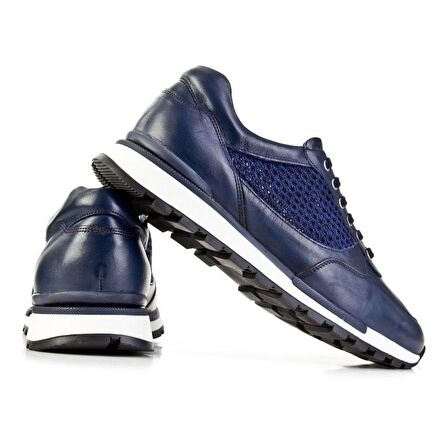 Cabani Erkek Lazer Detaylı Bağcıklı Sneaker Ayakka