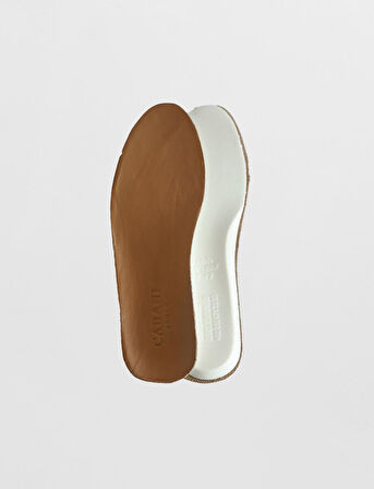 Cabani Deri Kaplamalı Hardal Erkek Tabanlık