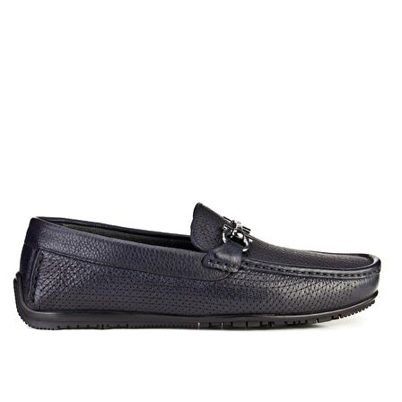 Cabani Erkek Lazer Detaylı Tokalı Loafer Günlük Ay