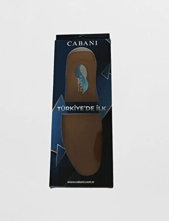 Cabani Jel Destekli Deri Hardal Erkek Tabanlık