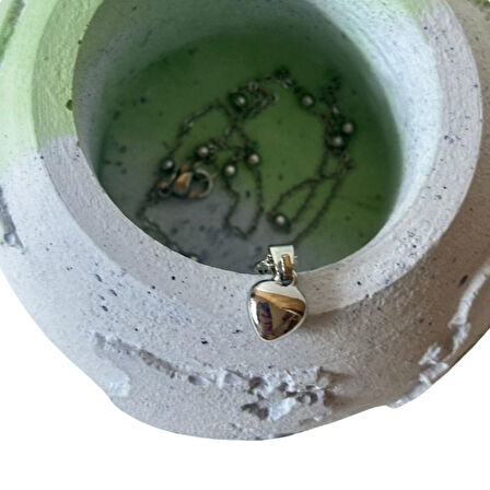 Uretti - Melik 9215 1556 Dorika Zincirli Kalp Model Kolye