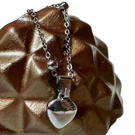 Uretti - Melik 9215 1556 Dorika Zincirli Kalp Model Kolye