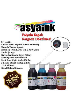 Hp 337 / 343 Uyumlu 4x100ml Muadil Kartuş Dolum Seti