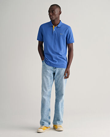 GANT Erkek Mavi Regular Fit Polo