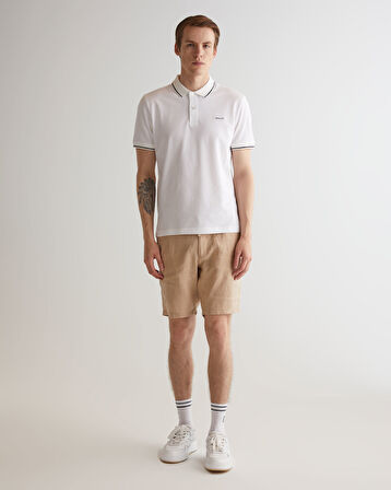 GANT Erkek Beyaz Regular Fit Polo