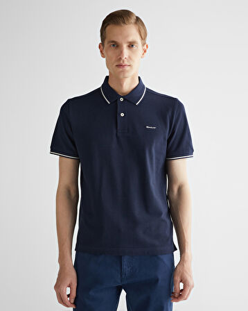 GANT Erkek Lacivert Regular Fit Polo