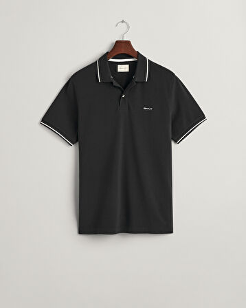 GANT Erkek Siyah Regular Fit Polo