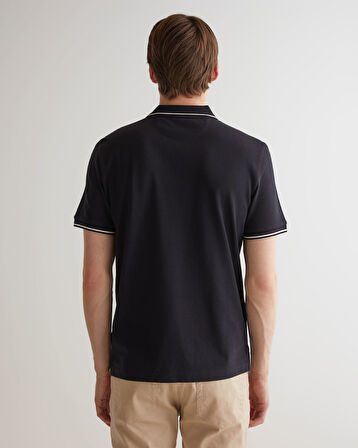 GANT Erkek Siyah Regular Fit Polo