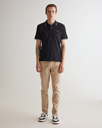 GANT Erkek Siyah Regular Fit Polo