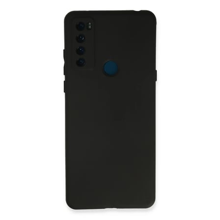 TCL 20 SE Kılıf First Silikon - Siyah