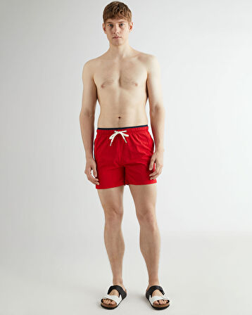 GANT Erkek Kırmızı Regular Fit Mayo Şort