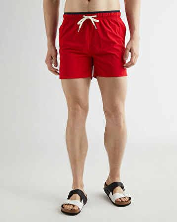 GANT Erkek Kırmızı Regular Fit Mayo Şort