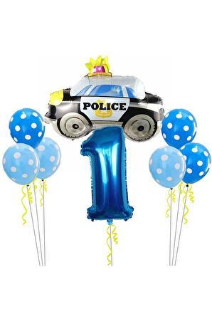 Polis Arabası Balon Set