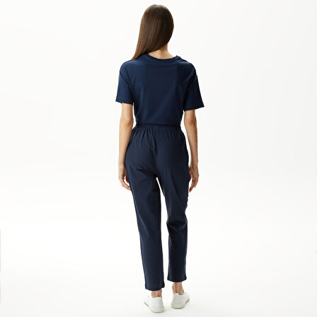 Nautica Kadın Lacivert Relaxed Fit Pantolon