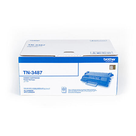 Brother TN-3487 20000 Sayfa Kapasiteli Siyah Toner