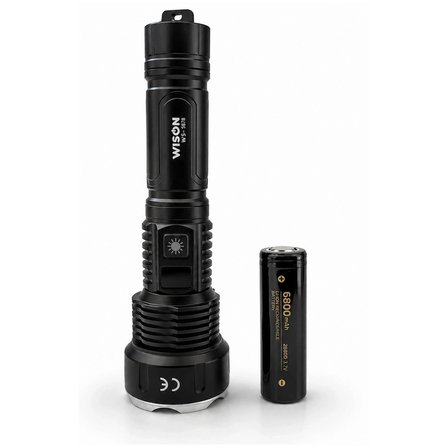 Ws-7878 30watt 3000 Lümen Uzun Menzilli Usb Type-c Şarjlı El Feneri