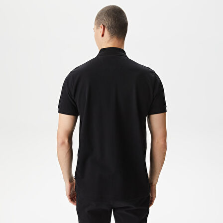 Nautica Erkek Siyah Classic Fit Kısa Kollu Polo Yaka T-Shirt