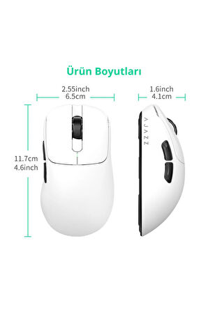 Aj179 NL P Near-link 3 Modlu 1000hz 2600 Dpı 800 Mah Batarya Paw 3395 - Yeni Nesil Bağlantı Modu