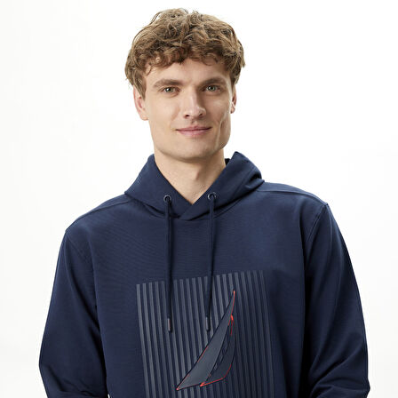 Nautica Erkek Lacivert Standart Fit Sweatshirt