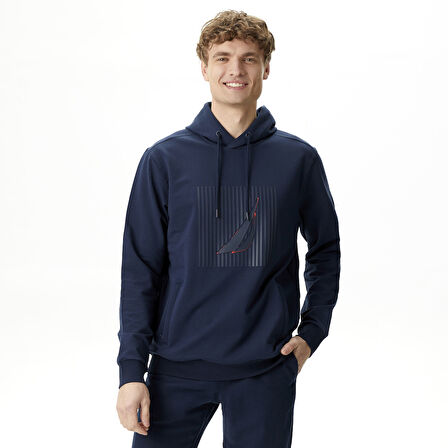 Nautica Erkek Lacivert Standart Fit Sweatshirt