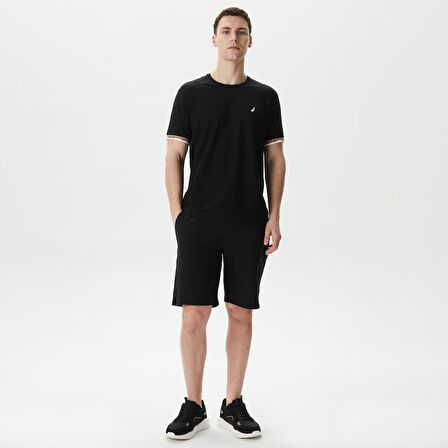 Nautica Erkek Siyah Standart Fit T-Shirt