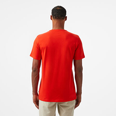 Nautica Erkek Kırmızı Standart Fit T-Shirt