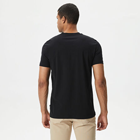 Nautica Erkek Siyah Standart Fit T-Shirt