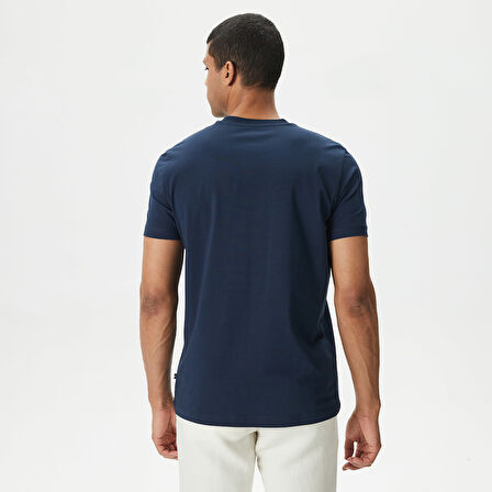 Nautica Erkek Lacivert Standart Fit T-Shirt