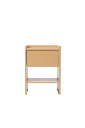 Almo Tek Çekmeceli Komodin Mocha Mousse