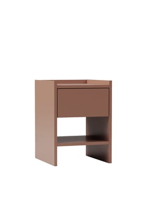 Almo Tek Çekmeceli Komodin Mocha Mousse