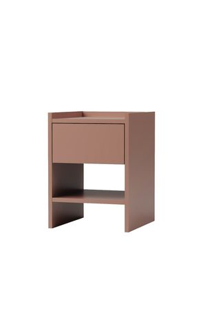 Almo Tek Çekmeceli Komodin Mocha Mousse