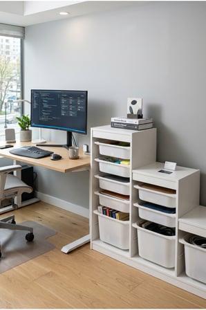 Nest 9 Sepetli Düzenleme Dolabı – 3 Büyük 6 Küçük Sepetli Y:93 G:132 D:30 / Beyaz