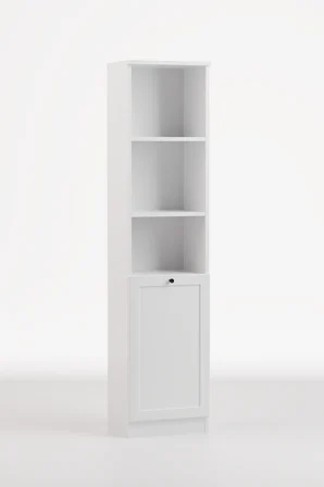 Terra Kitaplık 40x173x31 cm Beyaz - Modern Tasarım