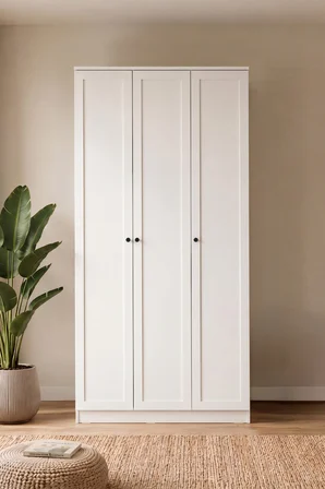 Terra 3 Kapaklı Gardırop Y:209 G:103 D:52 / Beyaz