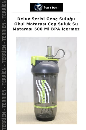 Delux Serisi Genç Suluğu Okul Matarası Cep Suluk Su Matarası 500 Ml BPA İçermez