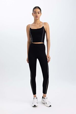 DeFactoFit Beli Saran Sporcu Tayt C0561AX24SMBK81