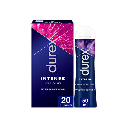 Durex Extreme Anal Kayganlaştırıcı Jel 50ml + Intense Uyarıcı Jel