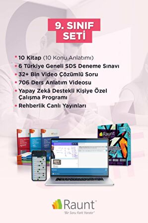 10. Sınıf (13 Kitap, Mobil/Web) Yapay Zekalı, Ders Destek Seti