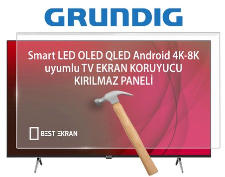 Grundig 65 GQ 750A TV EKRAN KORUYUCU - Grundig 65" inç 164 cm Tv Ekran Koruyucu 