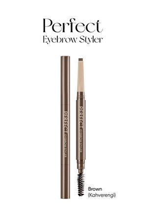 Uzun Süre Kalıcı Asansörlü Kaş Kalemi  Perfect Eyebrow Styler (Brown)
