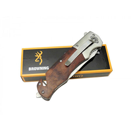 Browning Ahşap Kurtarma Çakısı F142 23 CM