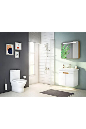S50 Rim-Ex Duvara Sıfır Klozet 5427L003,Vitra Yavaş Kapak 121-003-909
