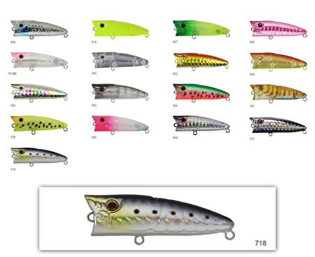 Zipbaits Popper Tiny 48mm Su Üstü Poping 3.7gr LRF Sahtesi 781